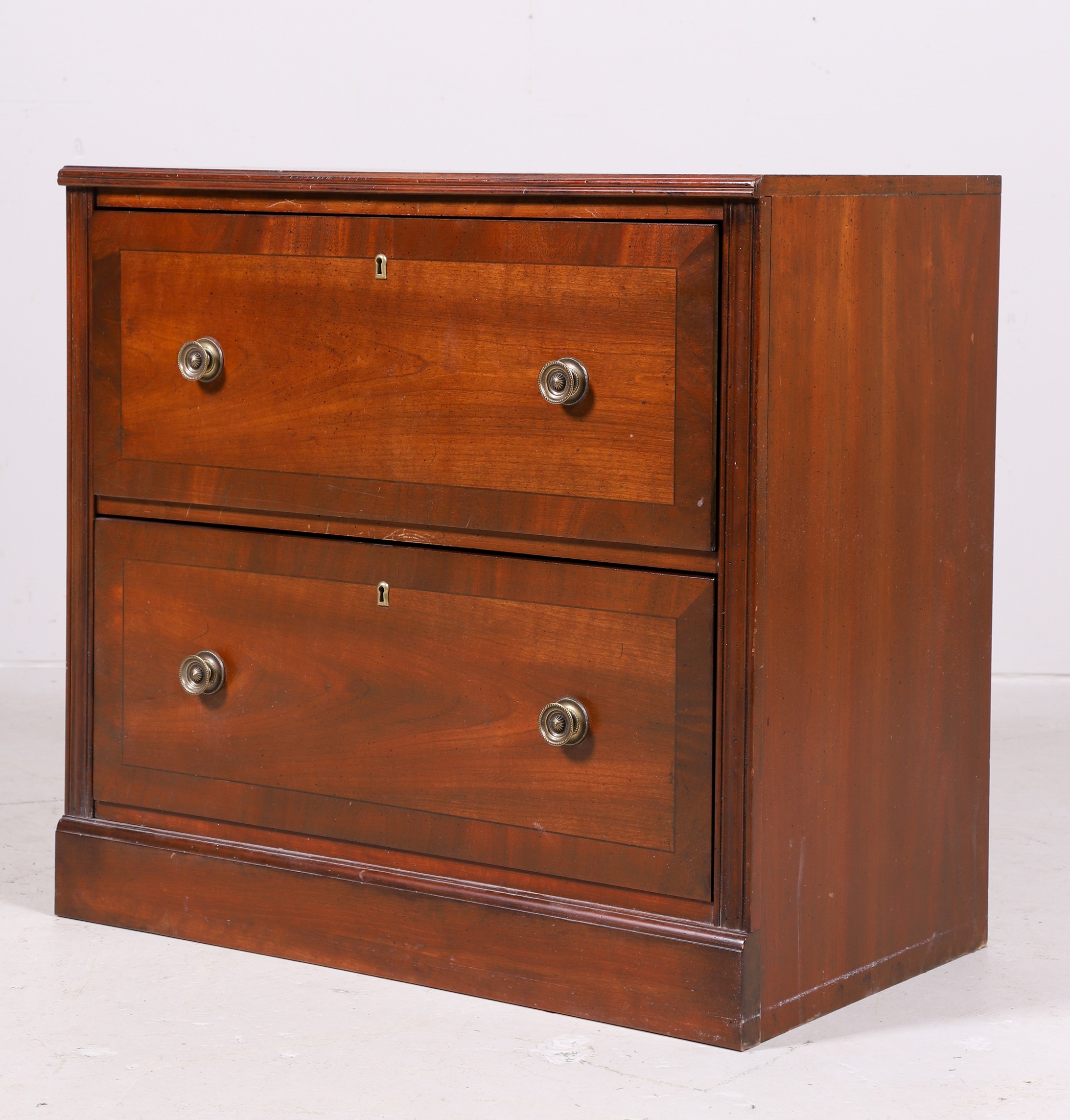 Hekman walnut finished lateral file