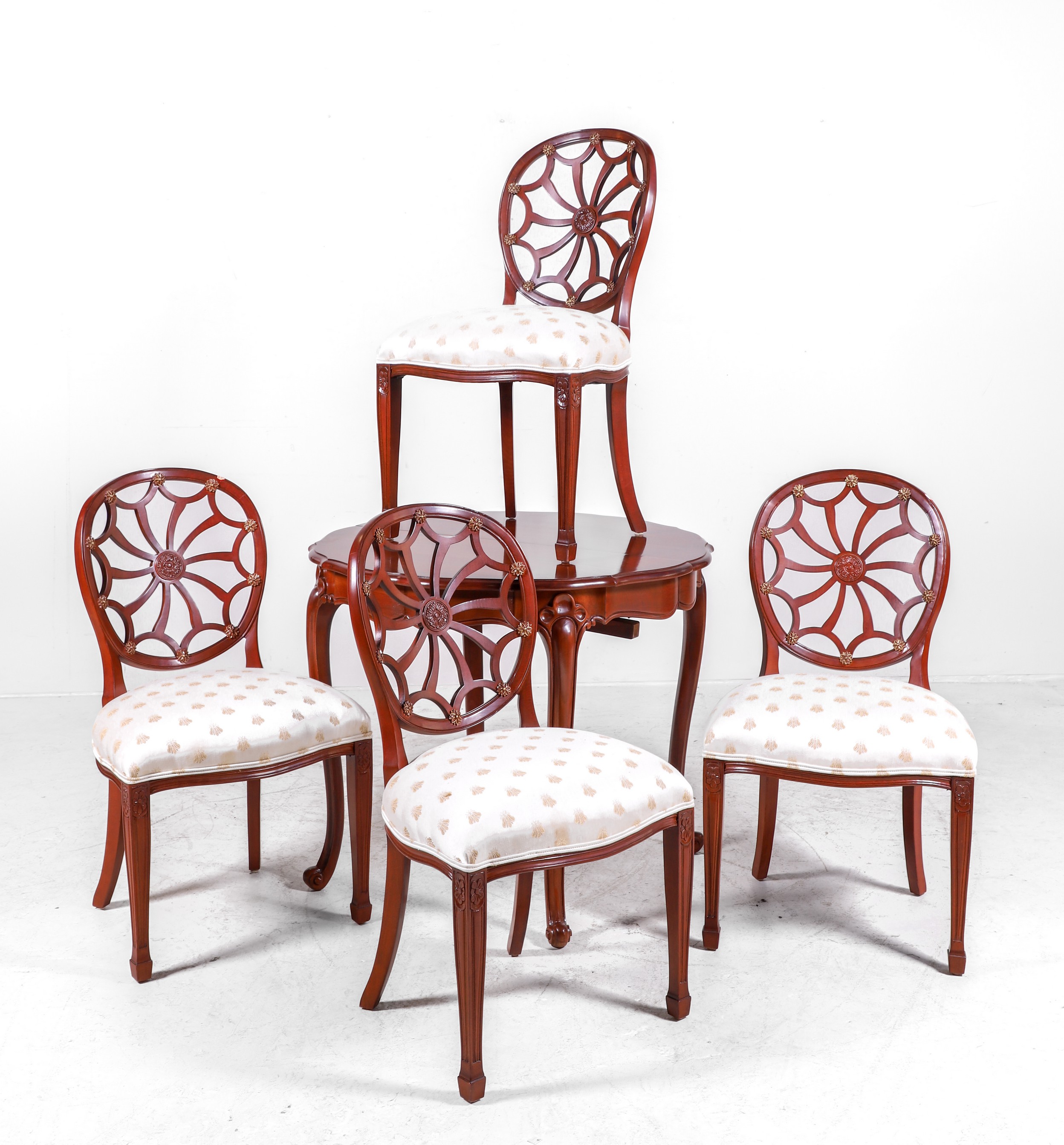 (5) pc Councill dining set, co 4 round