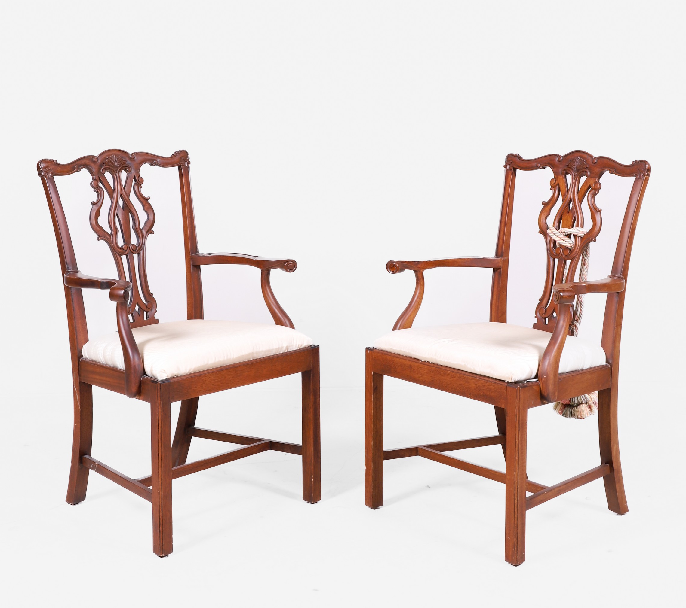 Pair Chippendale style mahogany 3b683d