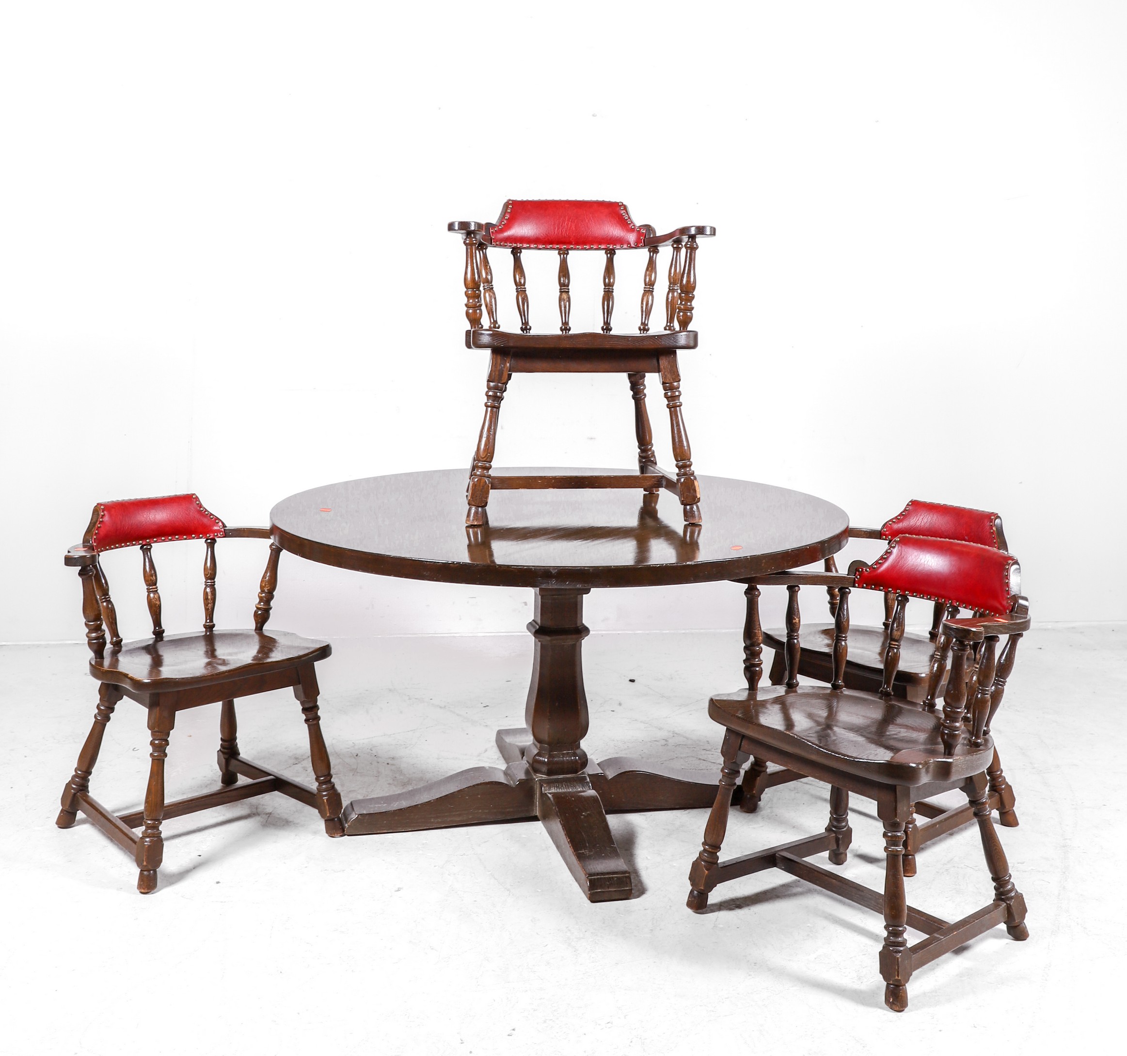 (5) pc Jamestown Lounge oak dining set,