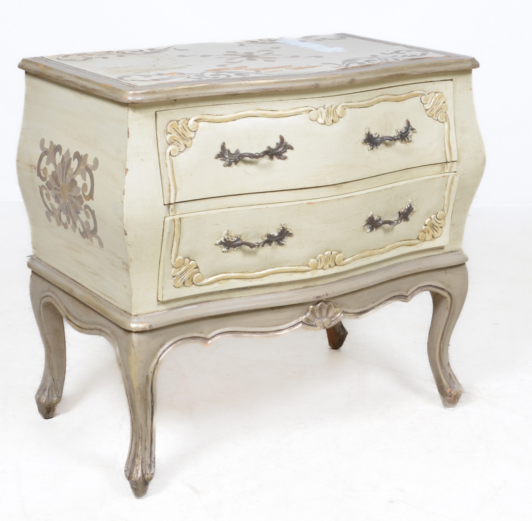 French style paint decorated bombe 3b686c