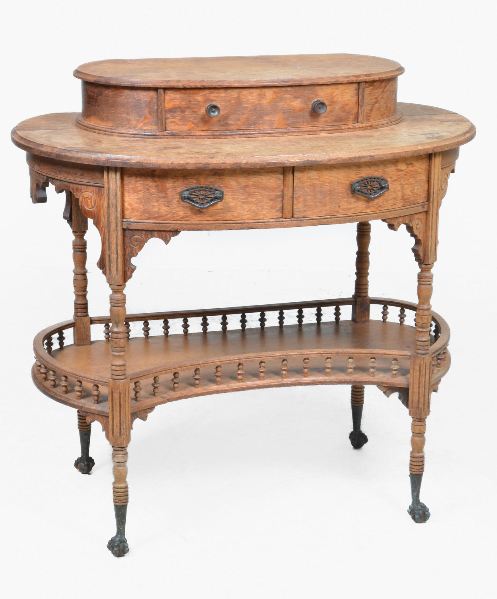 Victorian oak vanity top with 3b6869