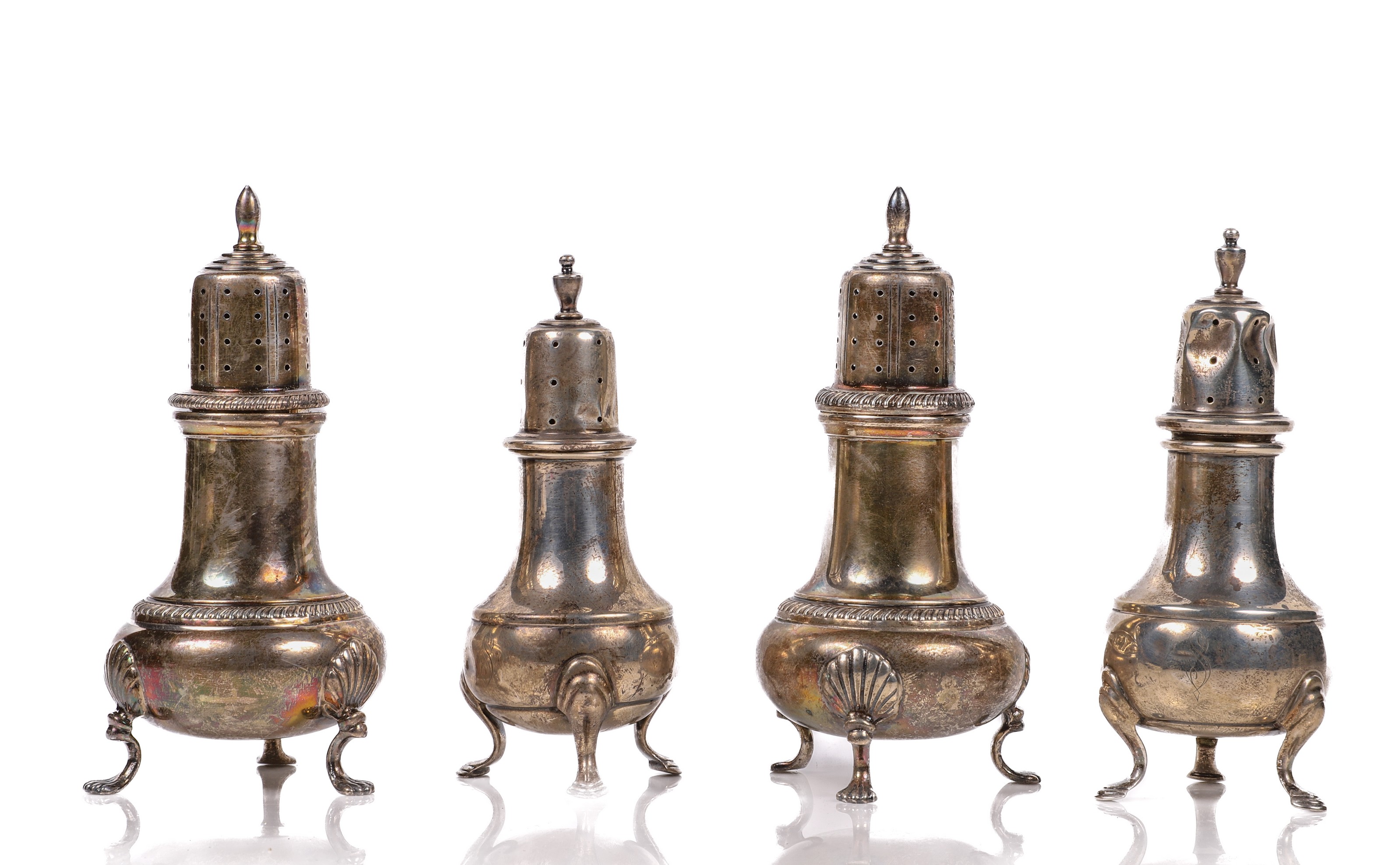 (4) Sterling and silver shakers