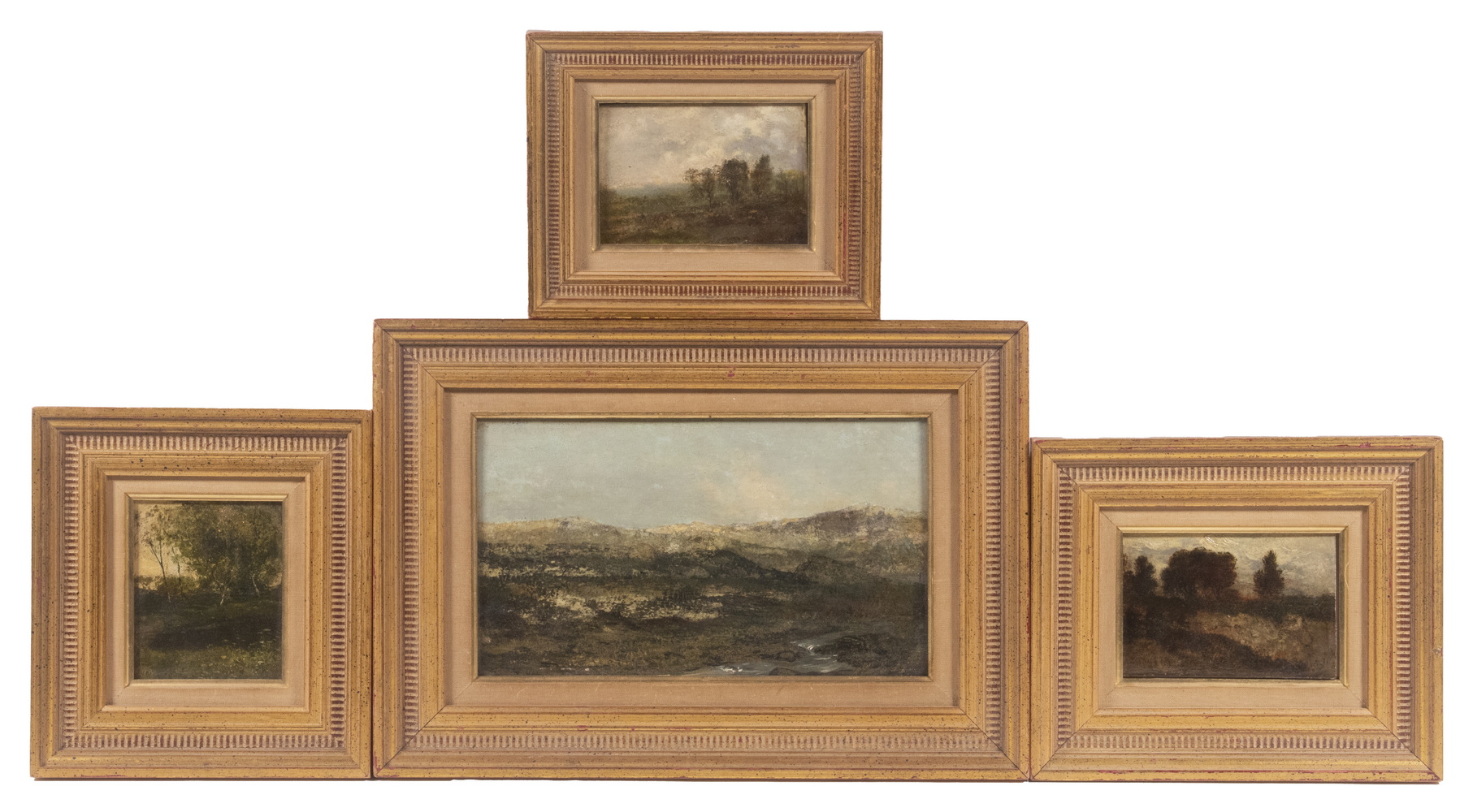 (4) MINIATURE LANDSCAPE PAINTINGS