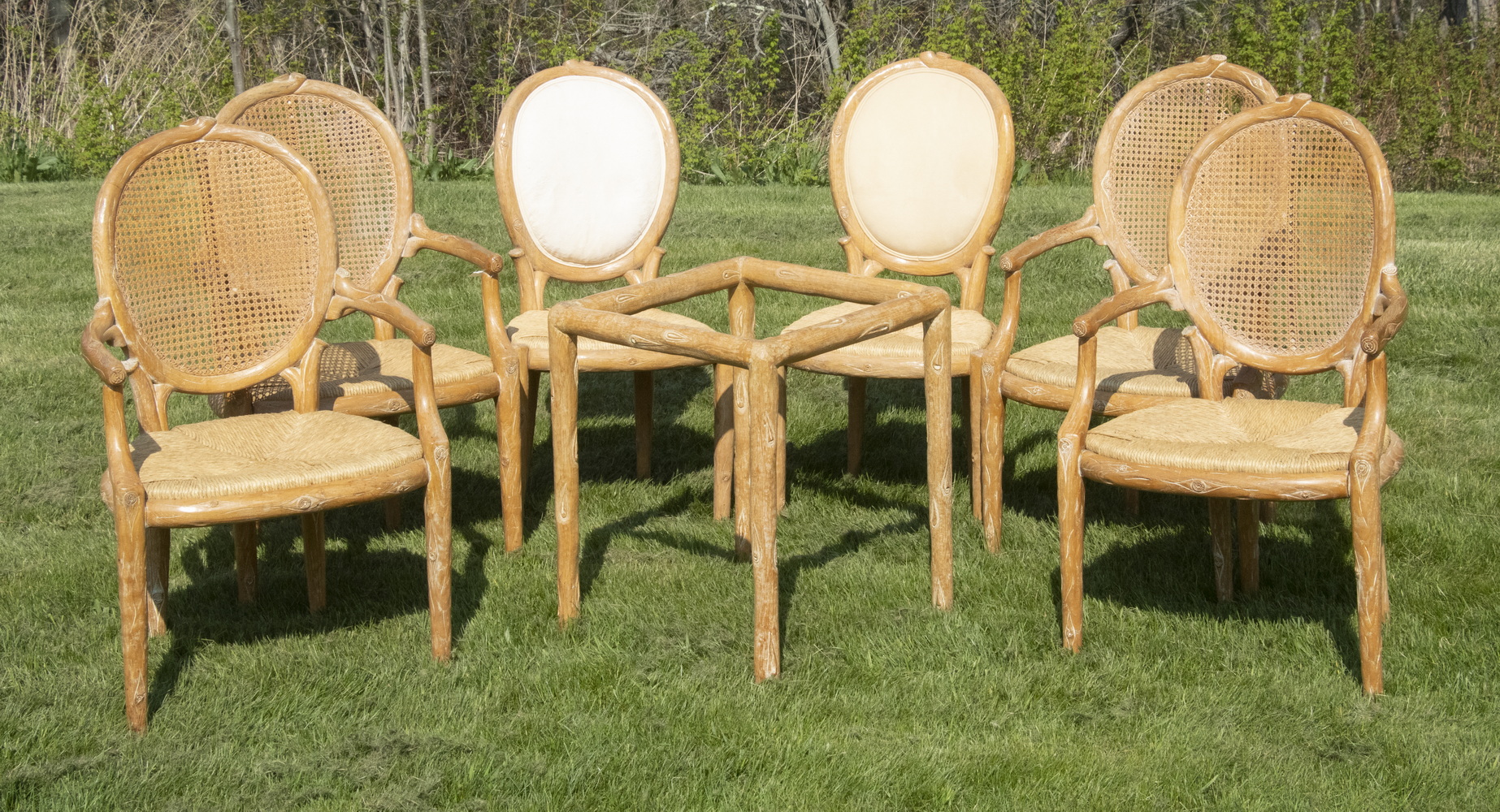 FRENCH PROVINCIAL STYLE CANE BACK 3b6991