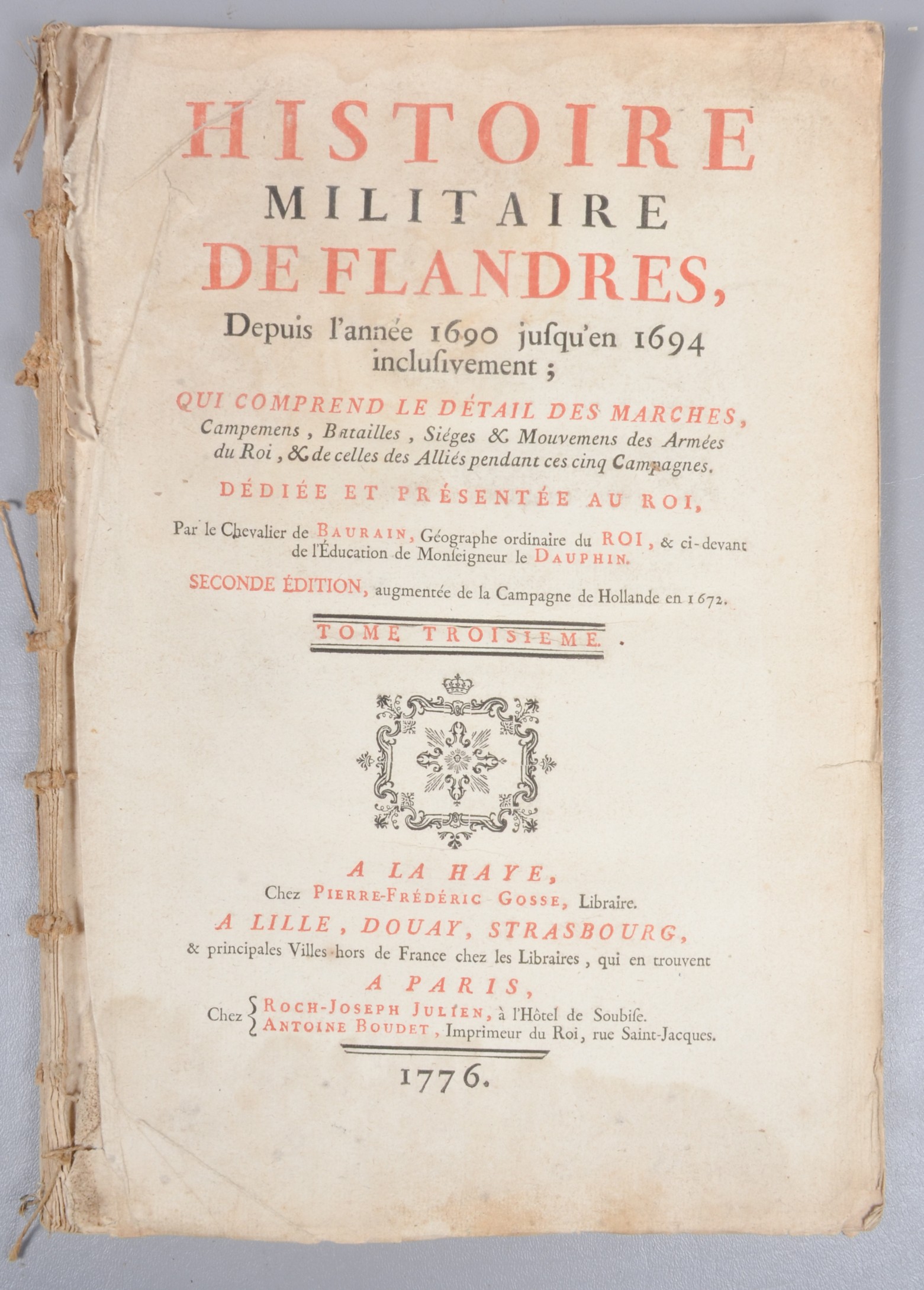 An 18th century book on military