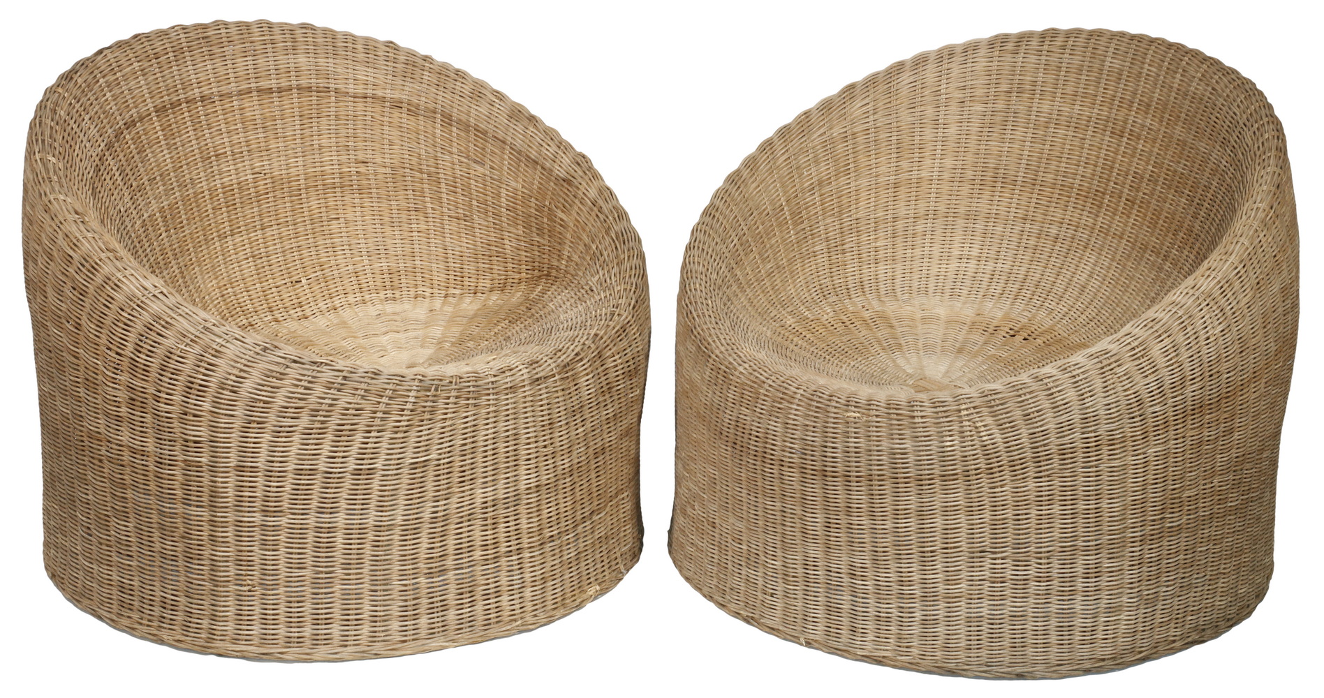 PR WICKER ELEPHANT FOOT CHAIRS 3b6a0b