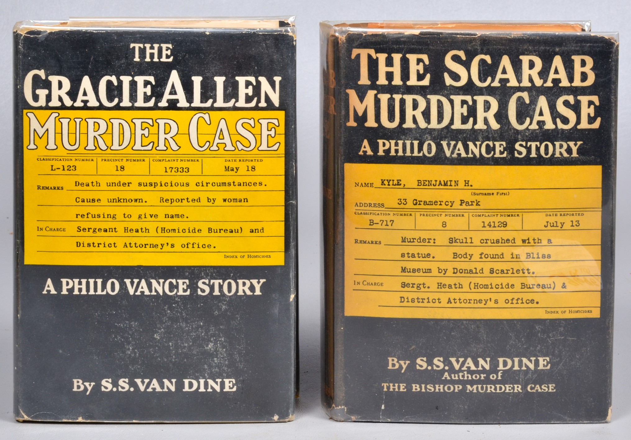 (2) S.S Van Dine Murder Case Novels