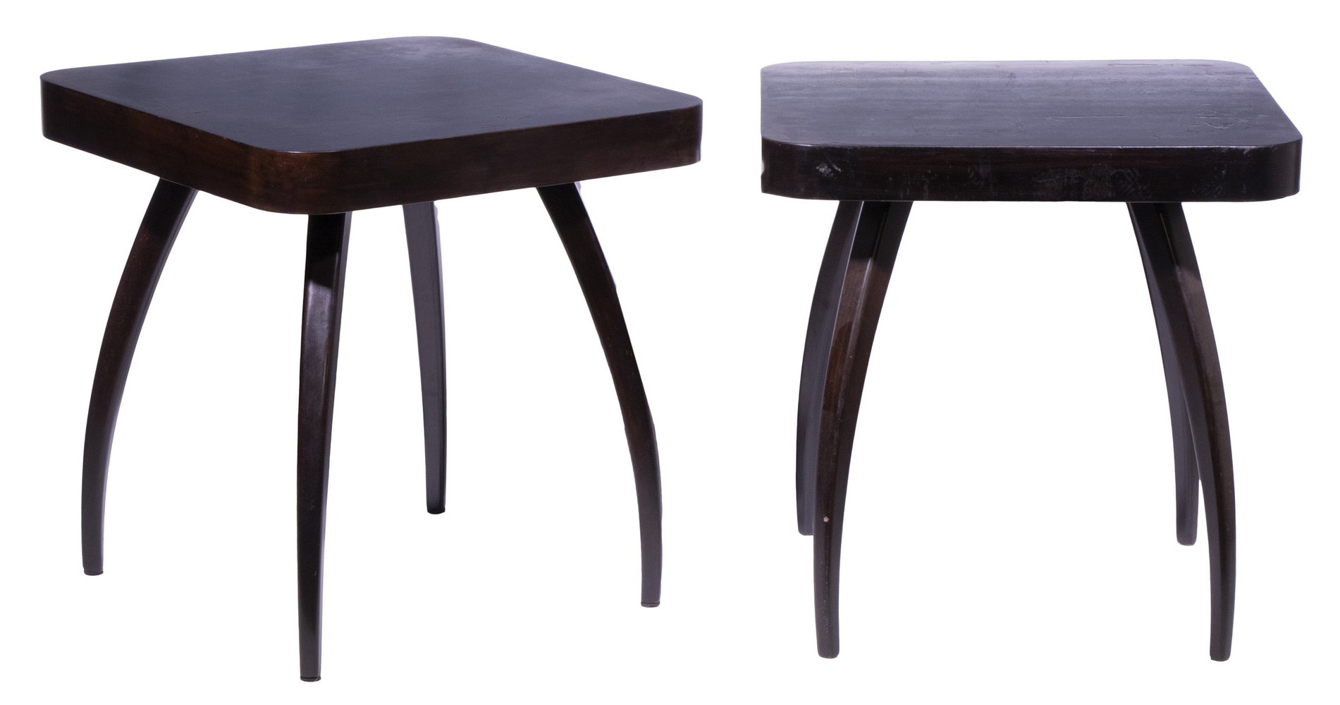 PR OF MID-CENTURY END TABLES, UNMARKED