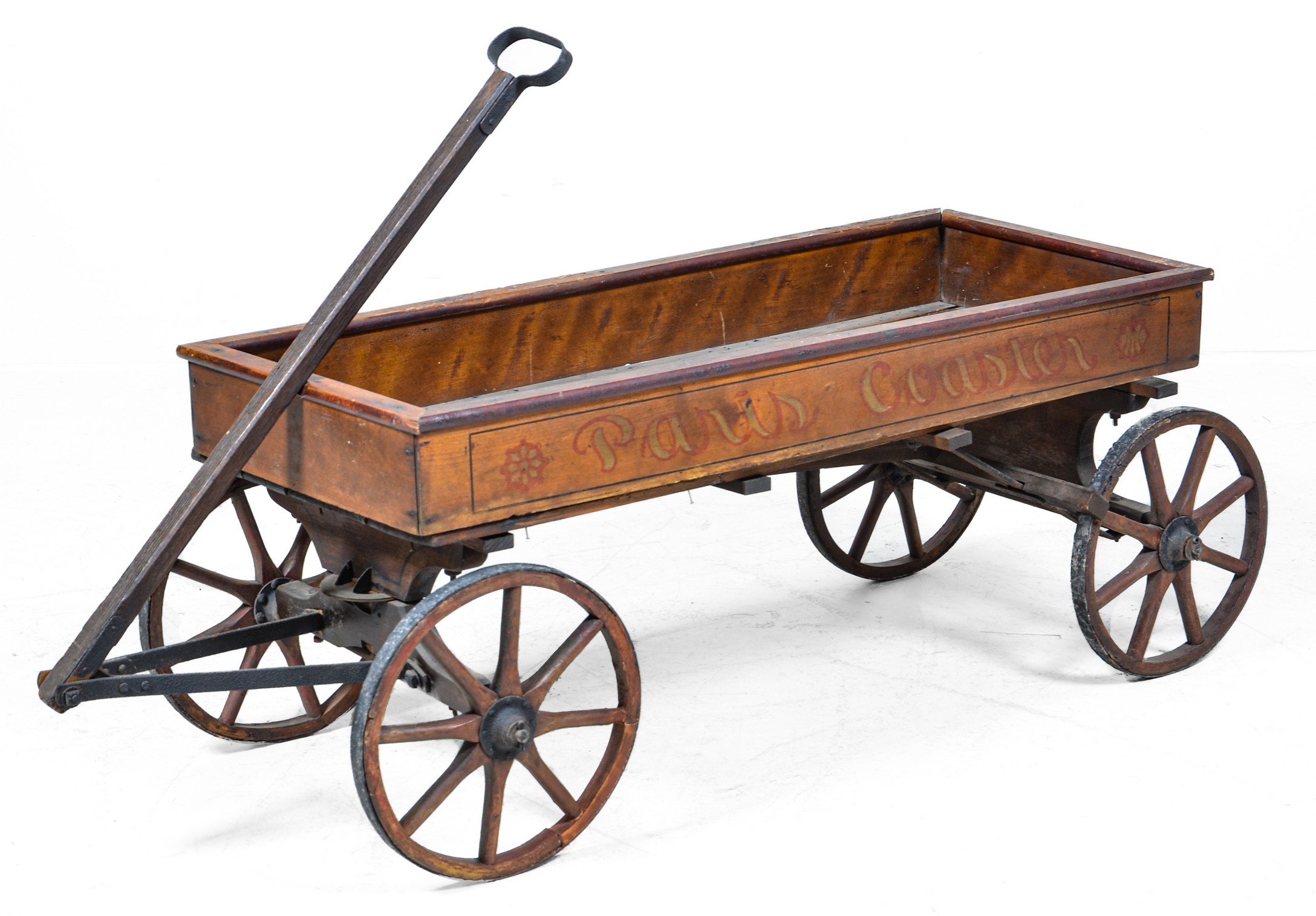 Paris Coaster paint decorated wagon,