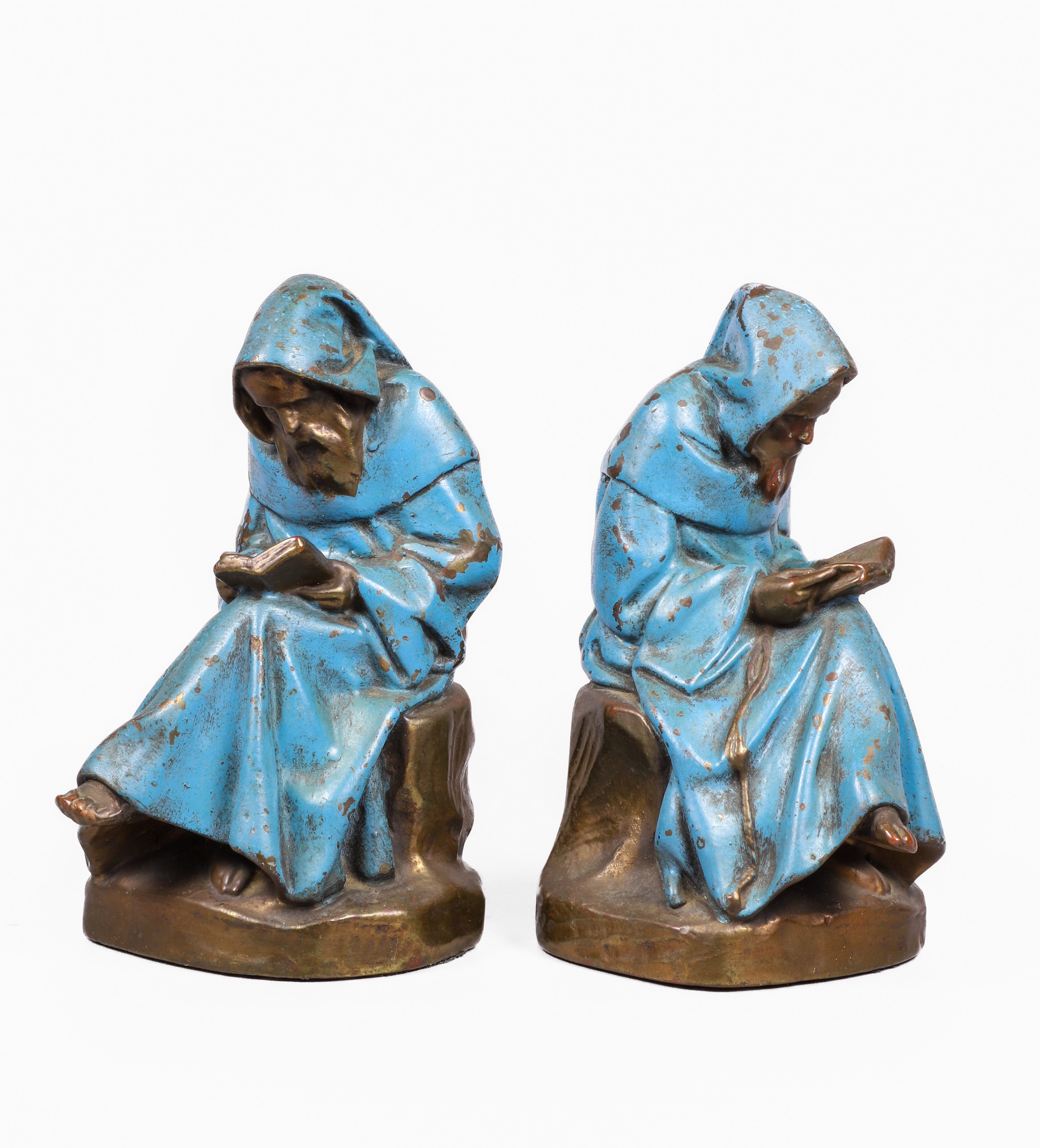 Pair of Pompeian Bronze Company bookends,