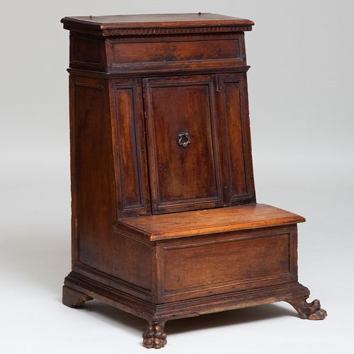 ITALIAN BAROQUE WALNUT PRIE DIEU  3b920c