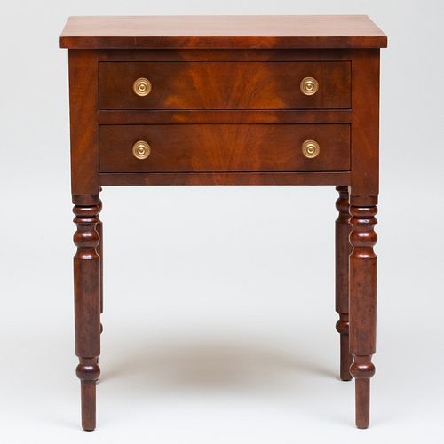 CLASSICAL MAHOGANY TWO DRAWER WORK 3b924e