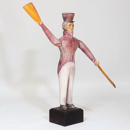 PAINTED FIGURAL WHIRLIGIG OF A 3b928c