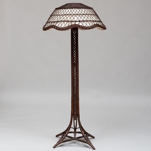 WICKER FLOOR LAMPThe shade fitted 3b92e4