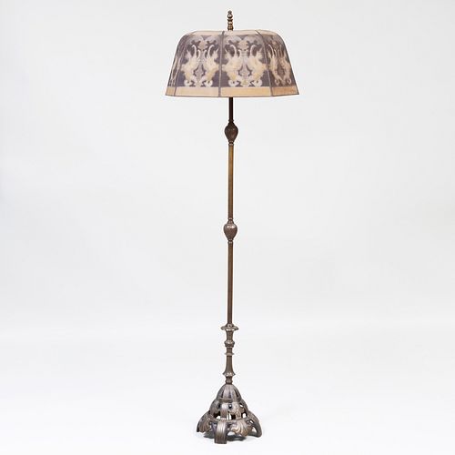 AMERICAN BRASS FLOOR LAMP WITH