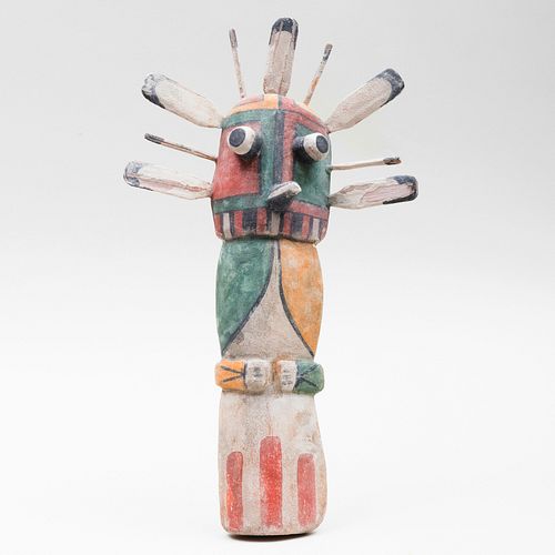 HOPI WUPAMO PAINTED FLAT KACHINA 3b9354