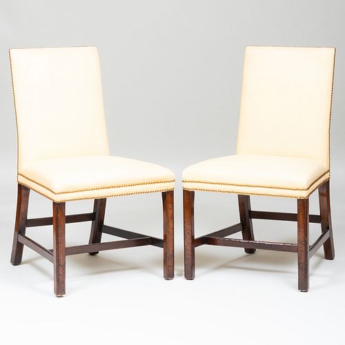 PAIR OF GEORGE III MAHOGANY AND 3b9367