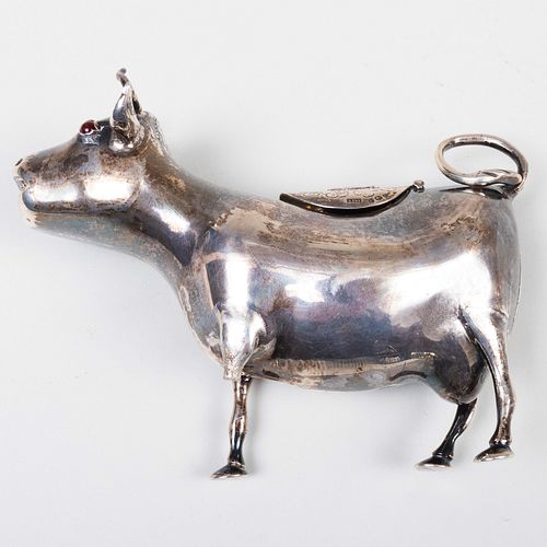 SILVER COW FORM CREAMER INSET WITH 3b9374