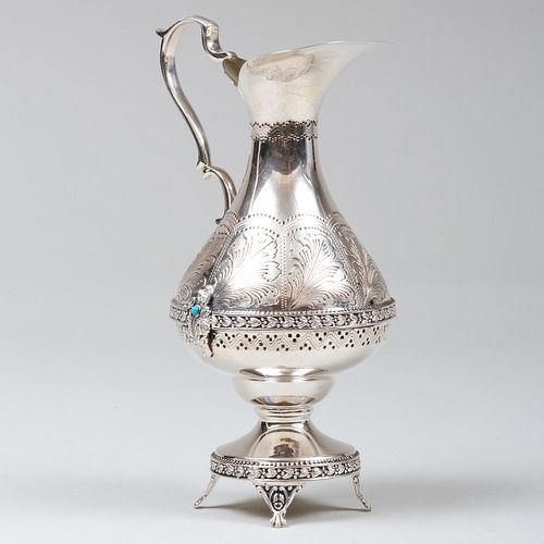 CONTINENTAL SILVER EWER INSET WITH