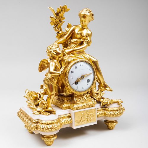 TIFFANY & CO. GILT-BRONZE AND MARBLE
