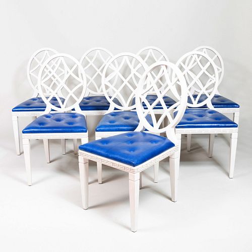 SET OF EIGHT BALLARD DESIGN WHITE 3b940a