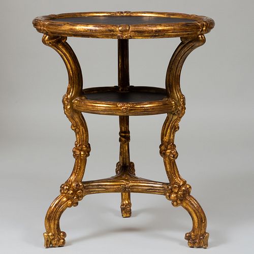 MODERN GILTWOOD AND SLATE TWO TIER 3b9456