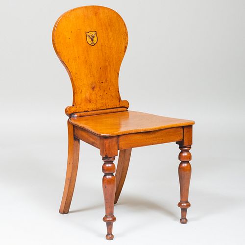 ENGLISH OAK HALL CHAIRPainted with 3b945e