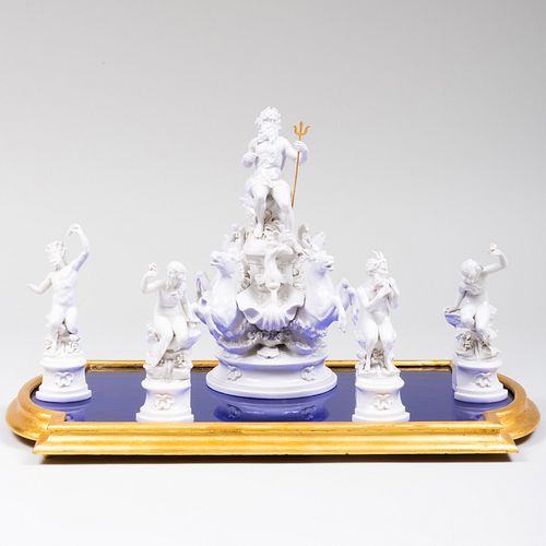 CAPODIMONTE WHITE GLAZED PORCELAIN 3b9466