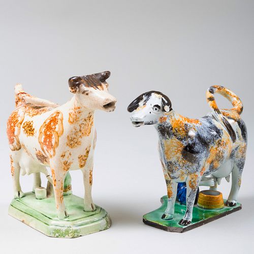 ENGLISH PEARLWARE COW FORM CREAMER 3b946f