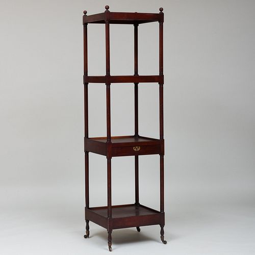 VICTORIAN MAHOGANY FOUR TIER TAG REFitted 3b955a