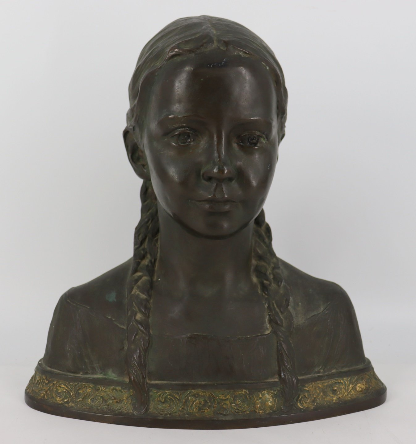 B F A 1930 SIGNED DATED BRONZE 3b9651