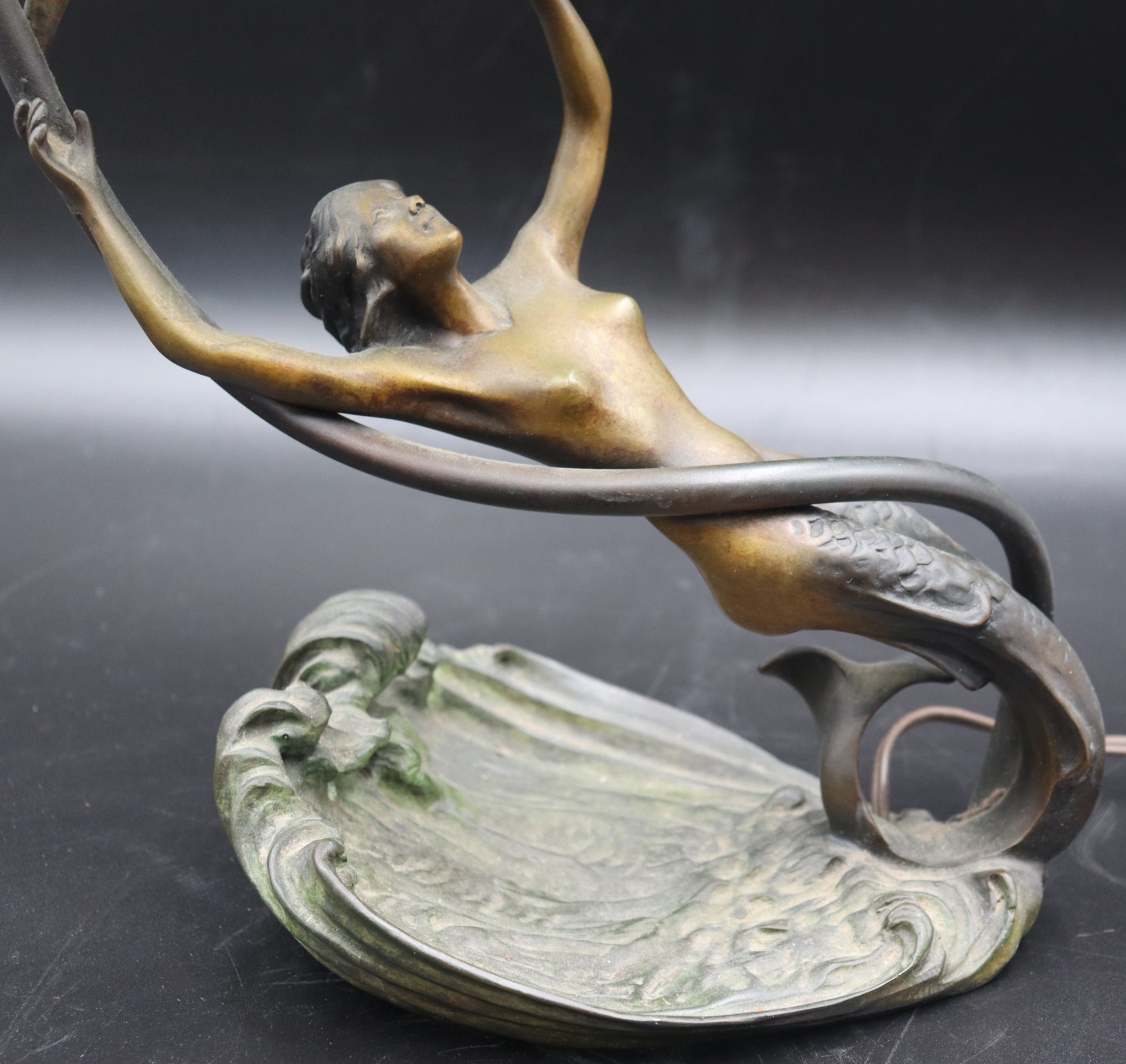 MARINA SIGNED BRONZE ART NOUVEAU