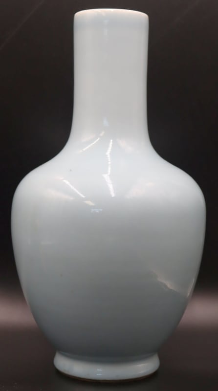 CHINESE LIGHT BLUE VASE From a 3b96d3
