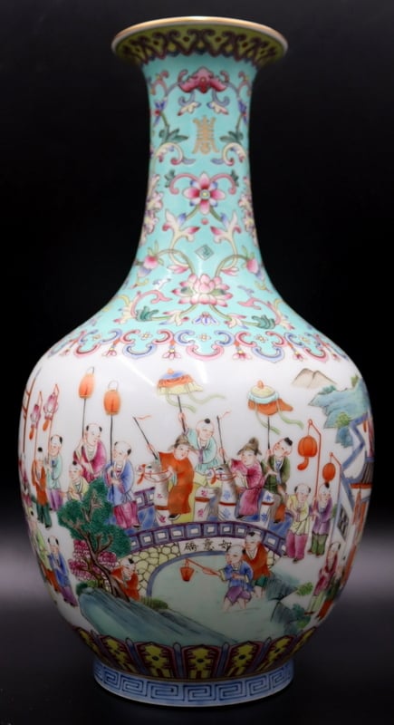 CHINESE FAMILLE ROSE ENAMEL DECORATED 3b96d4