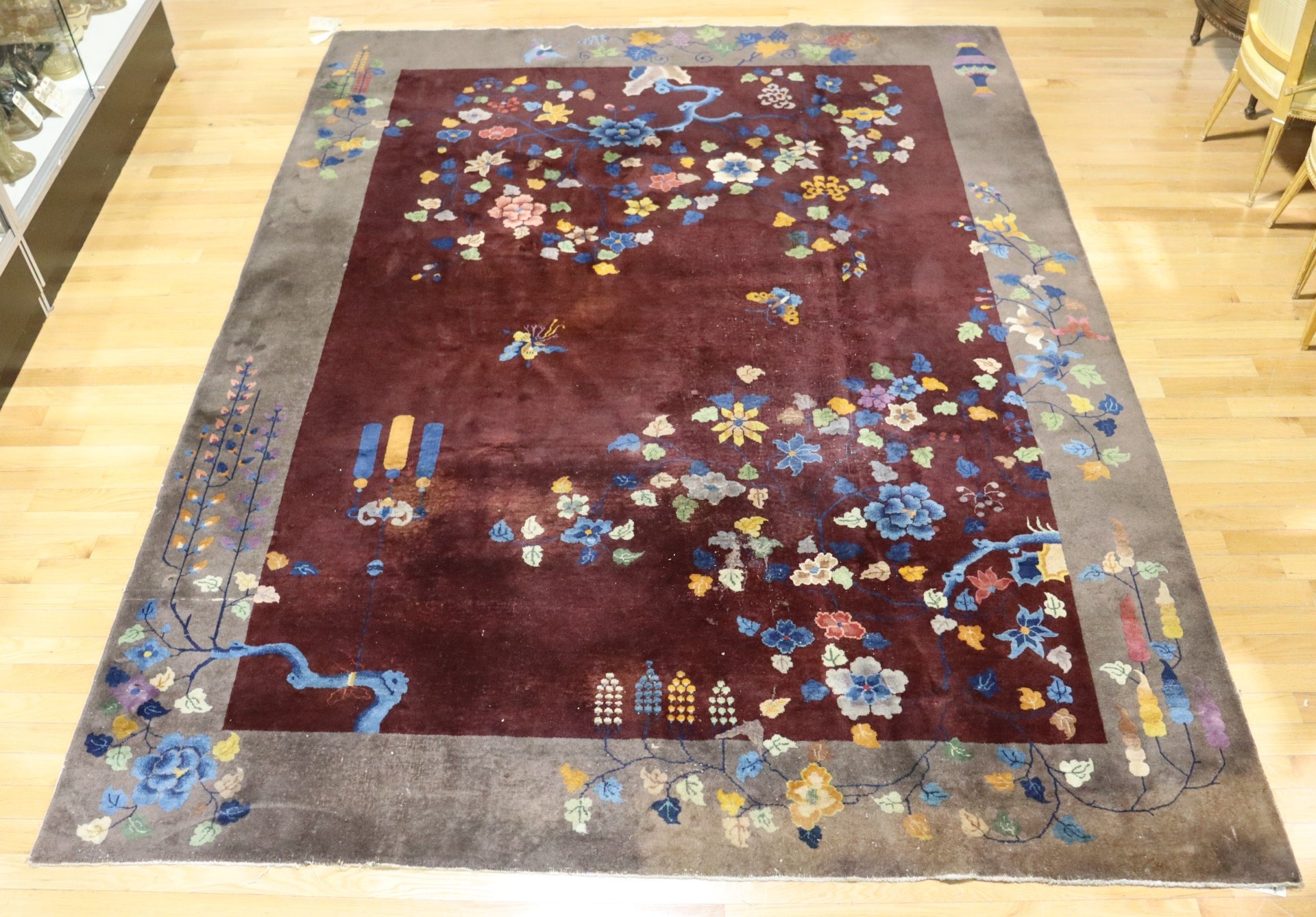 ART DECO ROOMSIZE CHINESE CARPET 3b9723