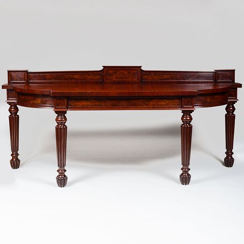 LARGE GEORGE IV CARVED MAHOGANY 3b9757