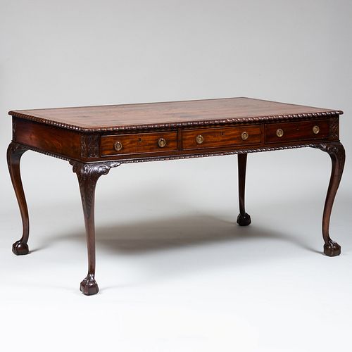 GEORGE III MAHOGANY DOUBLE-SIDED