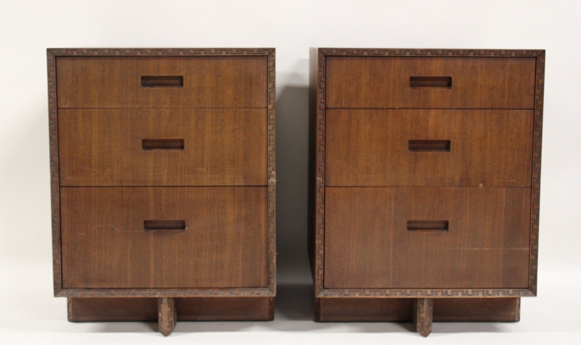 FRANK LLOYD WRIGHT, NIGHTSTANDS,