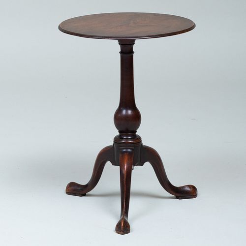 GEORGE III MAHOGANY CANDLE STAND21 3b9843