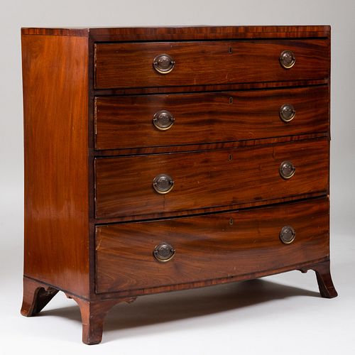 GEORGE III MAHOGANY BOW FRONTED 3b9873