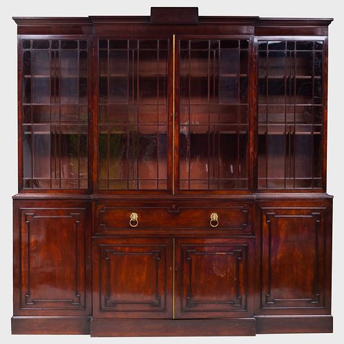 FINE REGENCY MAHOGANY BREAKFRONT 3b98a3