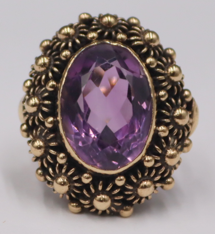 JEWELRY 14KT GOLD AND AMETHYST 3b98ea