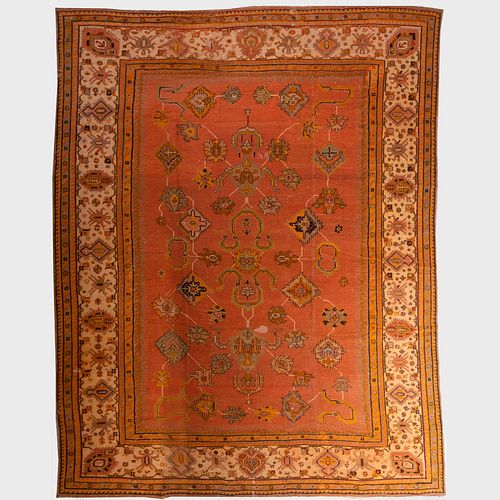 TURKISH OUSHAK CARPET14 ft. 3 in.