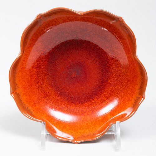 SET OF TEN JAPANESE RED GLAZED 3b993e