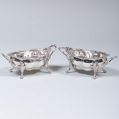 PAIR OF GEORGE III SILVER SAUCE