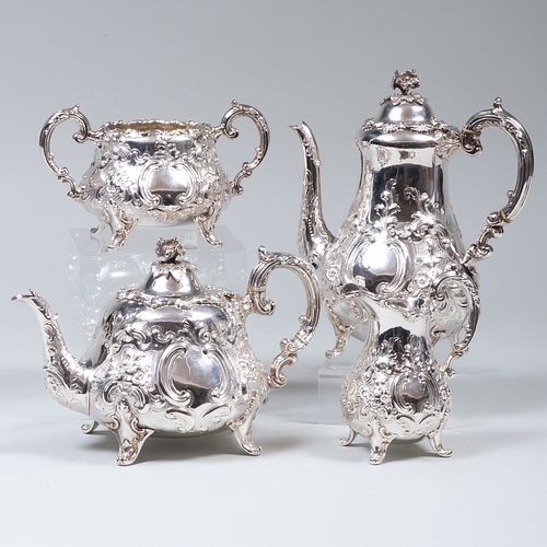 VICTORIAN FOUR PIECE TEA AND COFFEE 3b993b