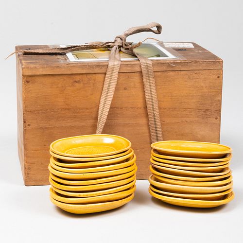 SET OF TWENTY JAPANESE KOCHI YELLOW