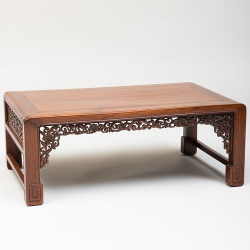 CHINESE CARVED HARDWOOD LOW TABLE13 3b99c5