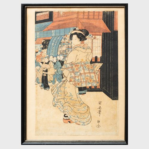 UTAGAWA KUNIYASU (1794-1832): COURTESAN